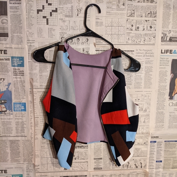 Multicolored sleeveless shirt - Picture 2 of 3